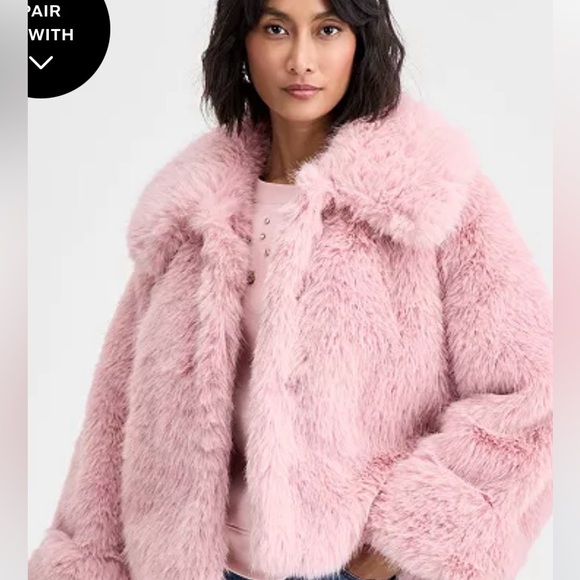 On 34th Chic Pink Teddy Jacket Brand New Size 1X - Picture 2 of 3